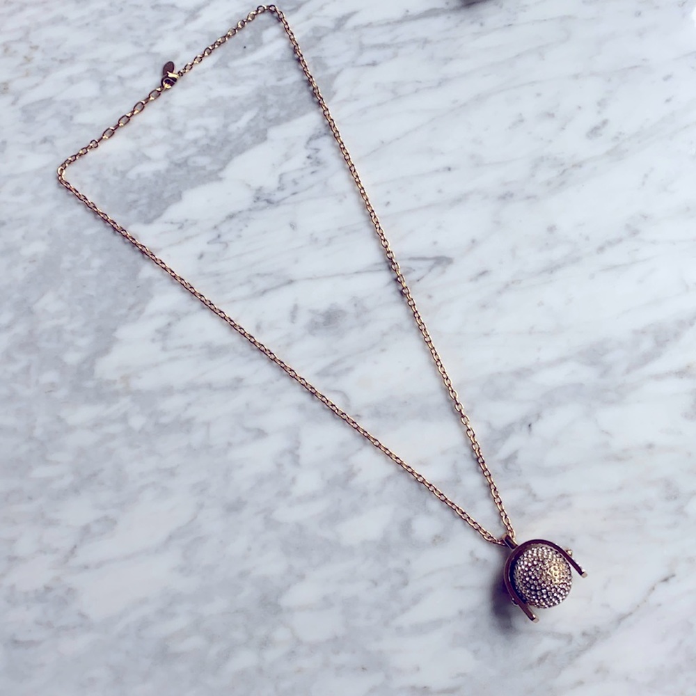 KARA Kara Ross gold-plated ball pendant necklace